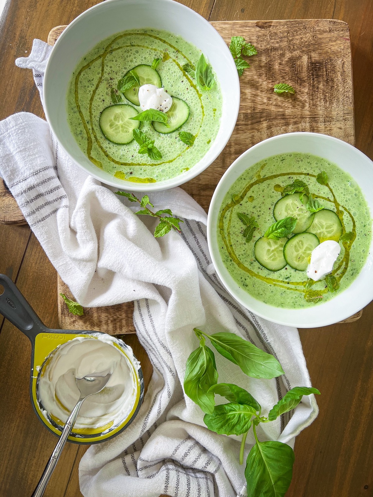 chilled cucumber soup

