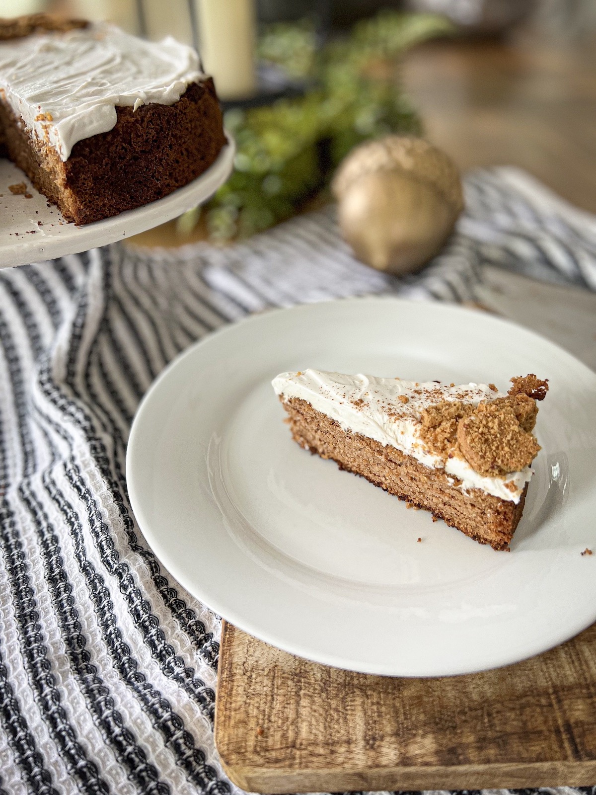 a slice of the fall spice cake for the equinox