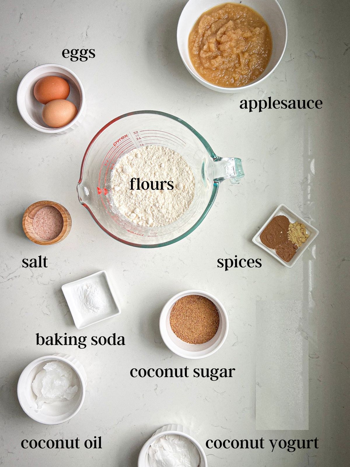 ingredients for fall spice cake